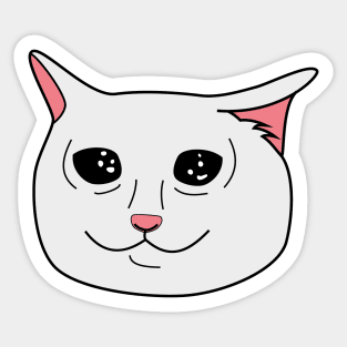 Crying Cat Meme Sticker